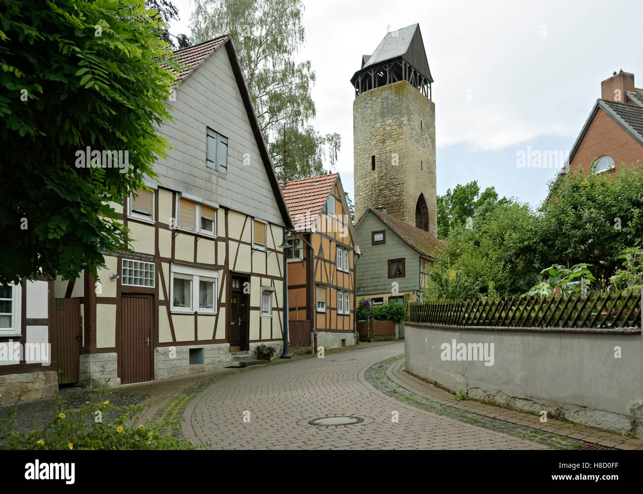Le Tylenturm tower, Korbach, Hesse Banque D'Images