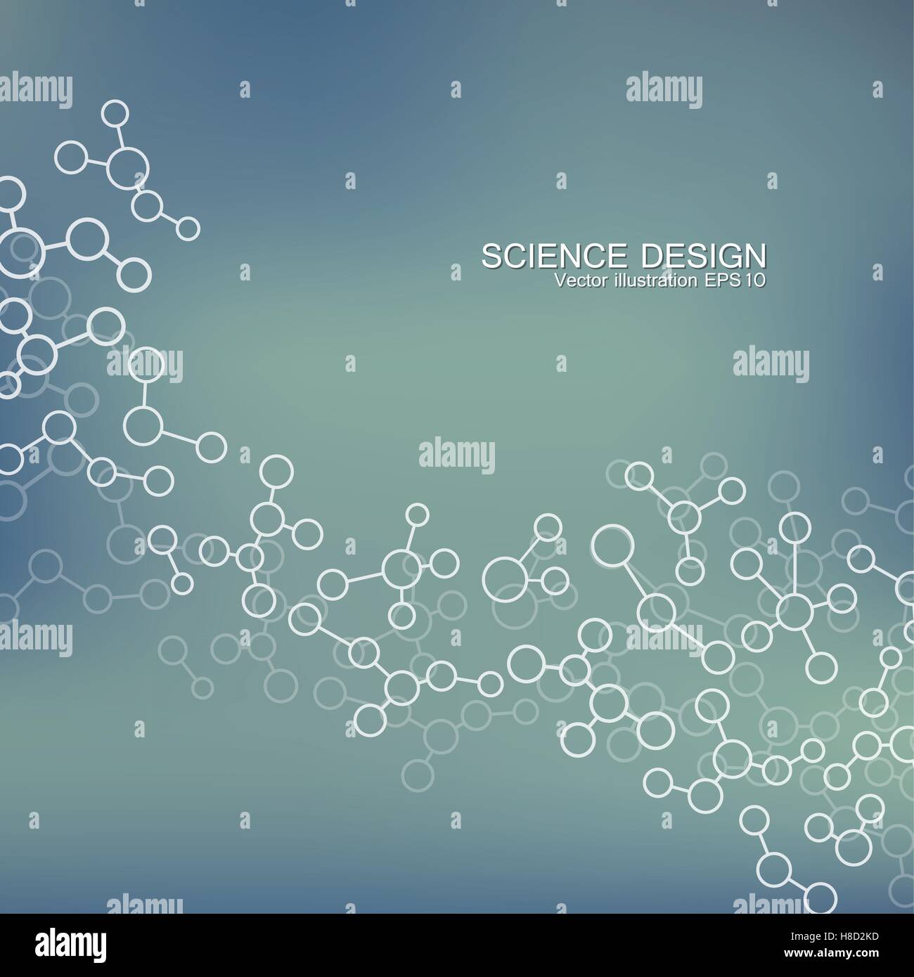 Molécule de structure de l'ADN et les neurones. Résumé fond. La médecine, la science et la technologie. Vector illustration pour votre desig Illustration de Vecteur