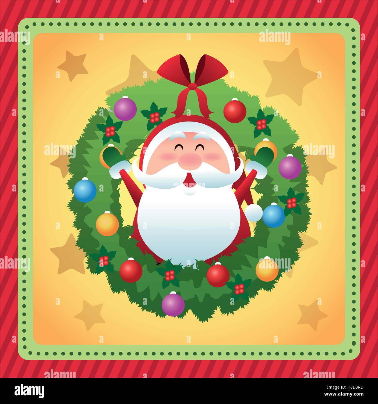 Dessin animé de noël santa design Image Vectorielle Stock Alamy