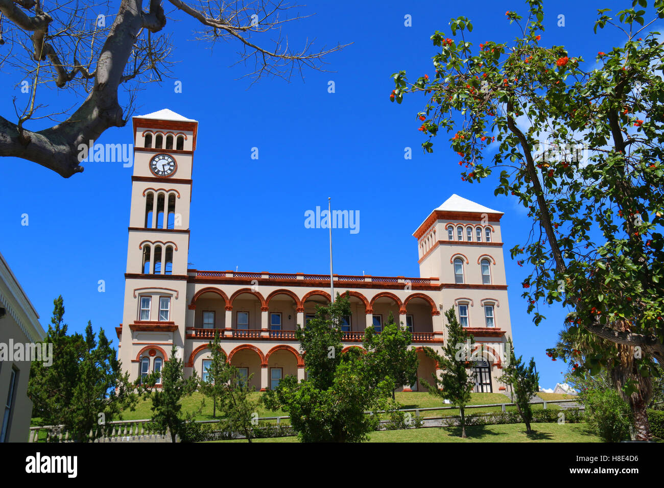 Maison des sessions sur la Colline du Parlement, Hamilton, Bermudes Banque D'Images