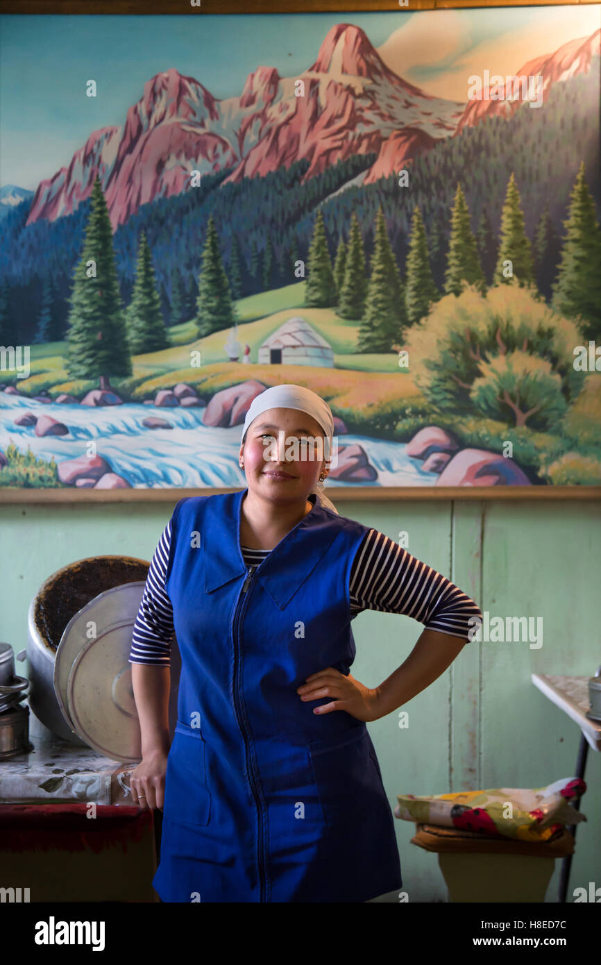 Kirghizistan - portrait de personnes - personnes Voyage Asie centrale - Route de la soie Banque D'Images
