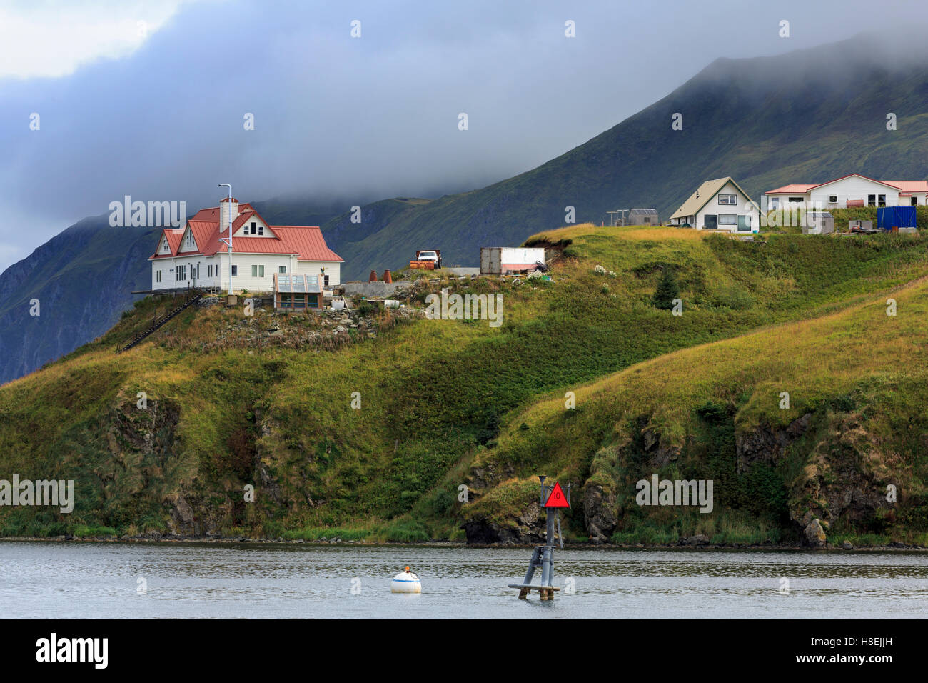 Haystack Hill, l'île Unalaska, Îles Aléoutiennes, Alaska, États-Unis d'Amérique, Amérique du Nord Banque D'Images