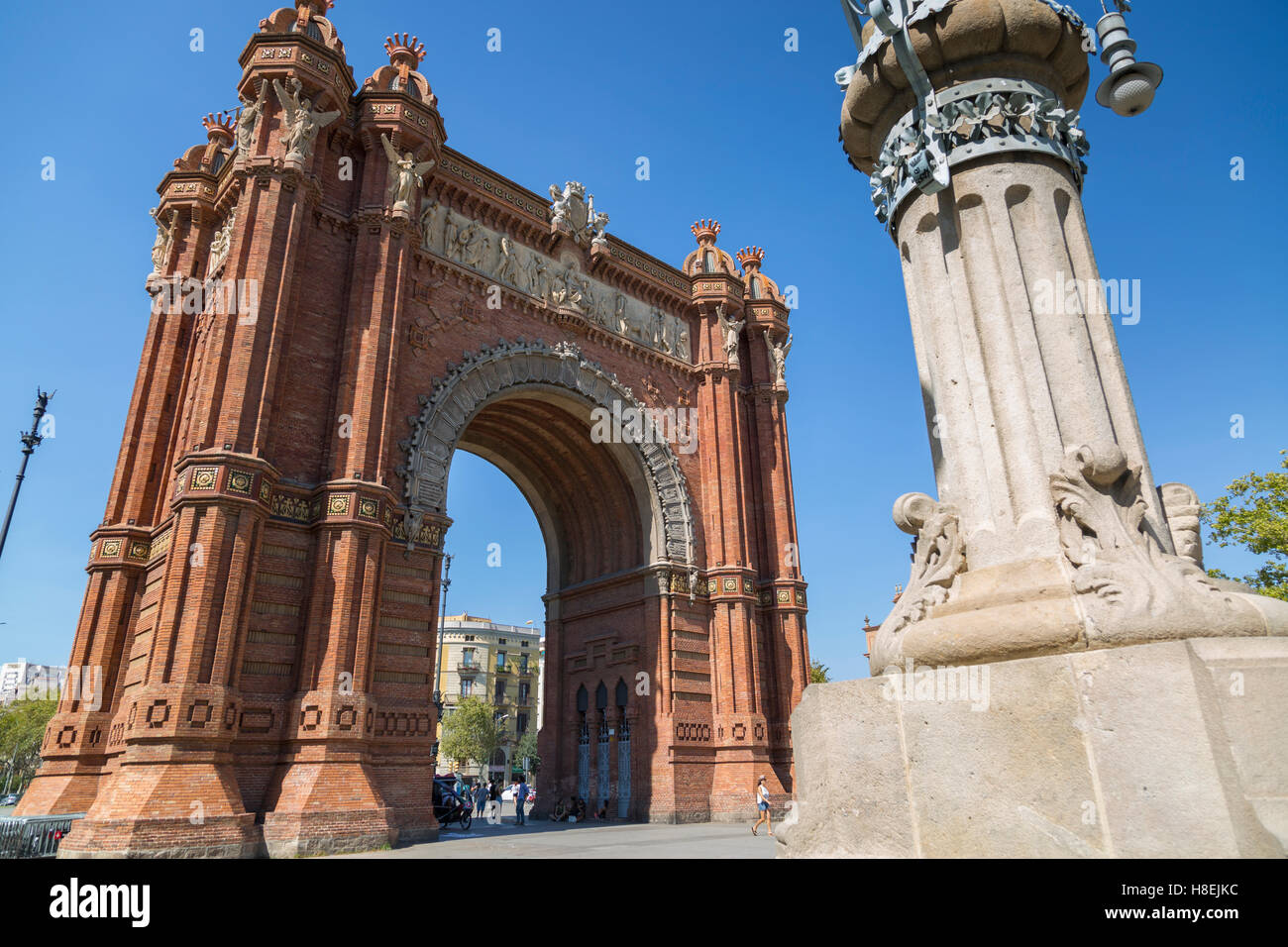 Arco de Triunfo de Barcelona, Barcelone, Catalogne, Espagne, Europe Banque D'Images