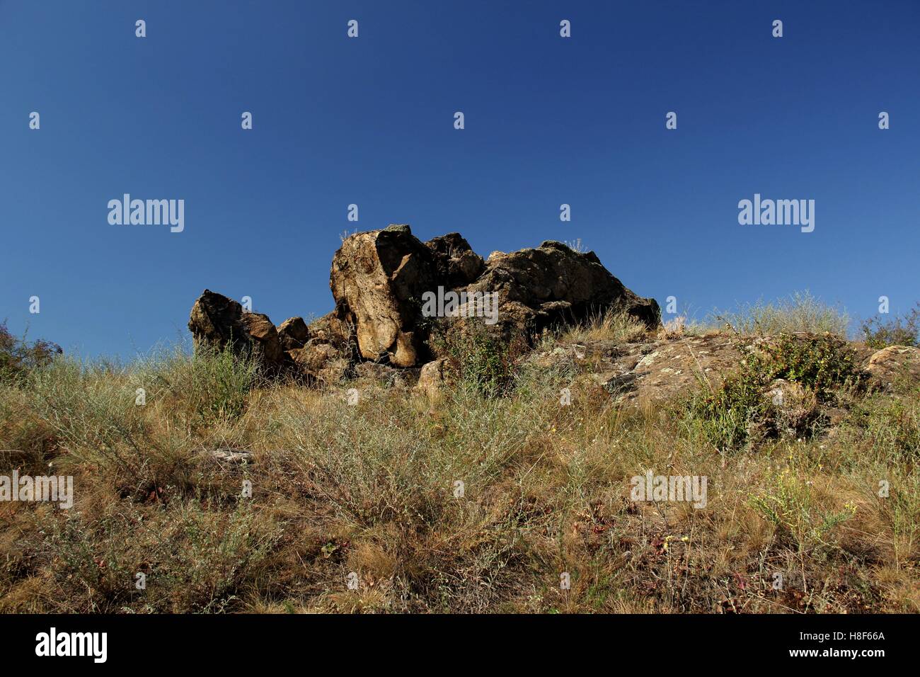 Rochers de granit. Banque D'Images