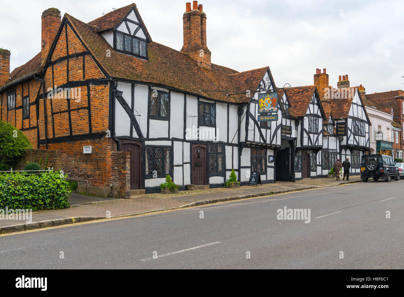 Le Kings Arms Hotel, Old Amersham, Buckinghamshire, Angleterre. En novembre 2016 Banque D'Images