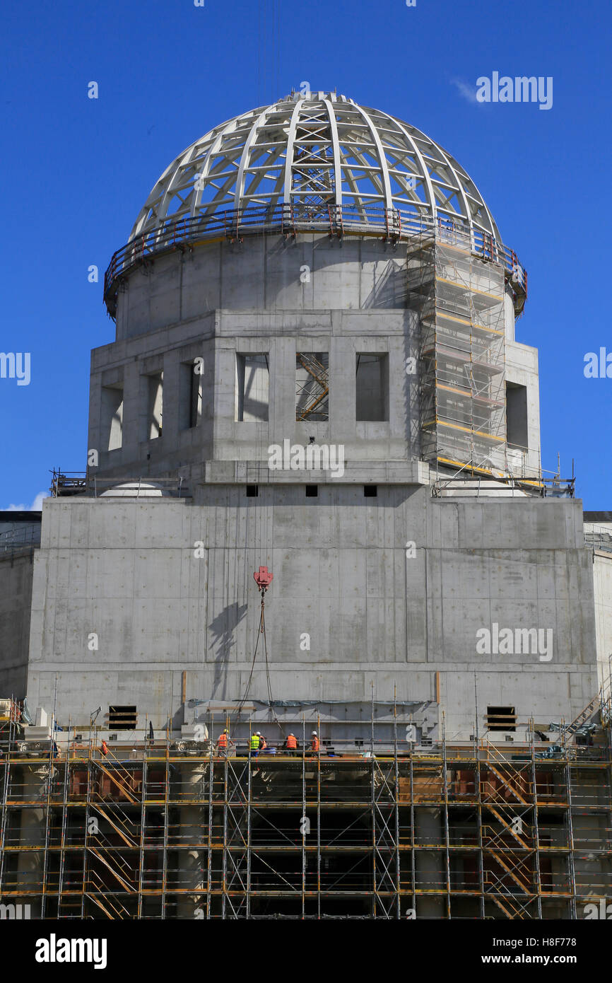 La reconstruction de Berlin, Humboldt-Forum château, Berlin-Mitte, Berlin, Allemagne Banque D'Images