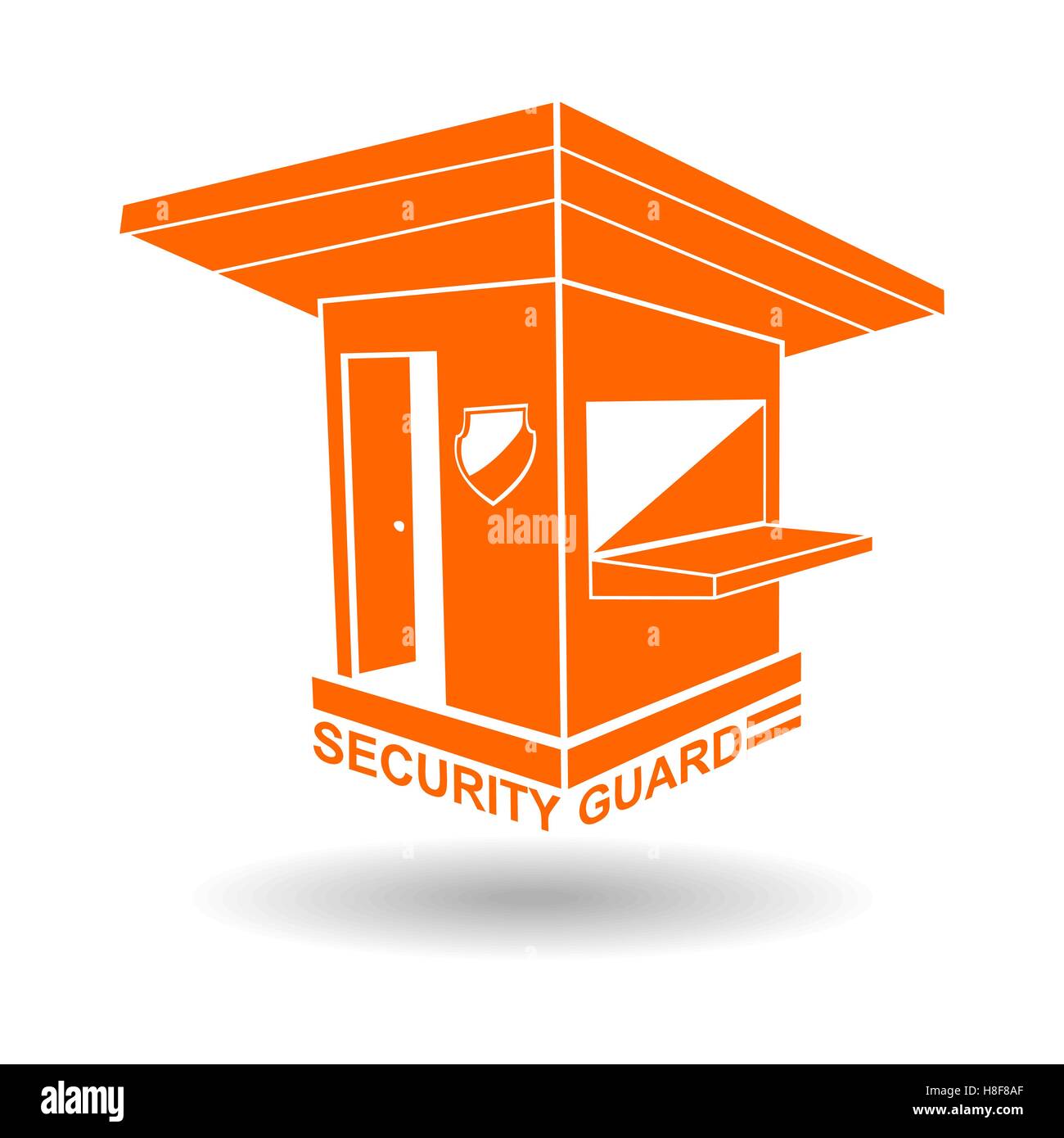 Corps de garde et gardien de sécurité logo vector illustration Illustration de Vecteur