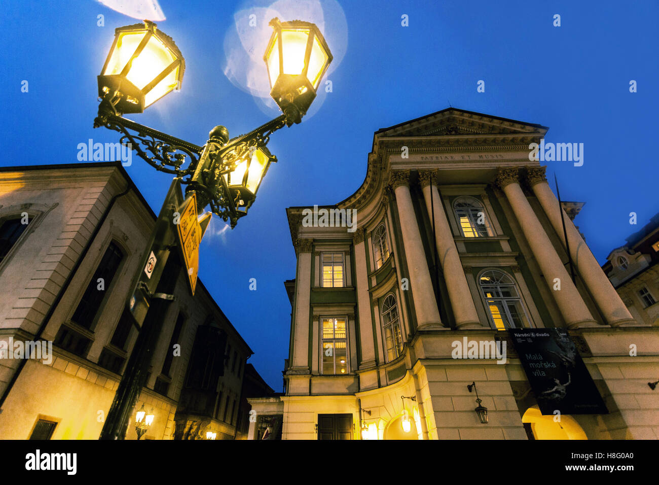 Le Théâtre des états, Stavovske divadlo est un théâtre historique à Prague. créé Don Giovanni de Mozart en République Tchèque Banque D'Images