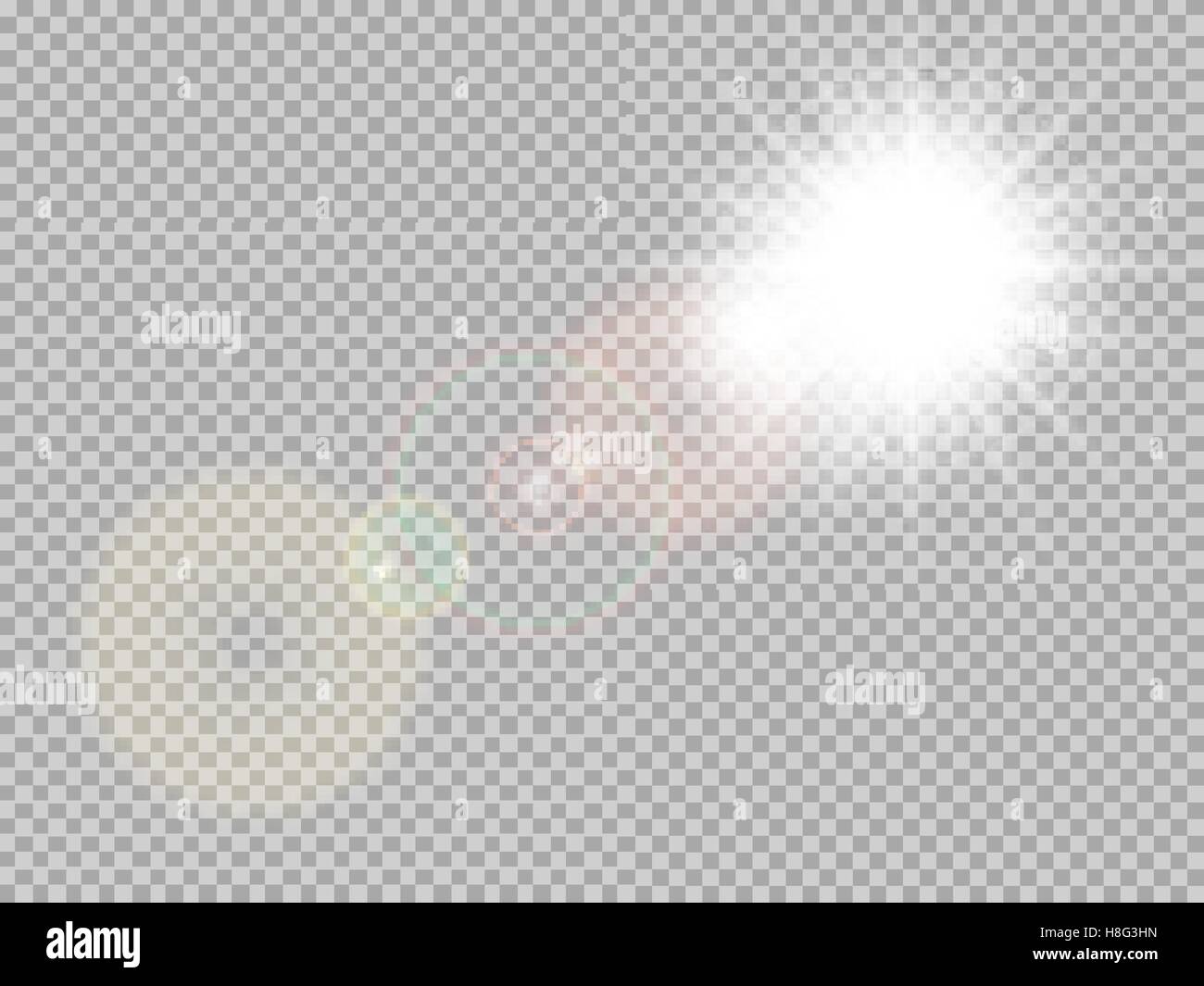 Spécial soleil des reflets. EPS 10 Illustration de Vecteur