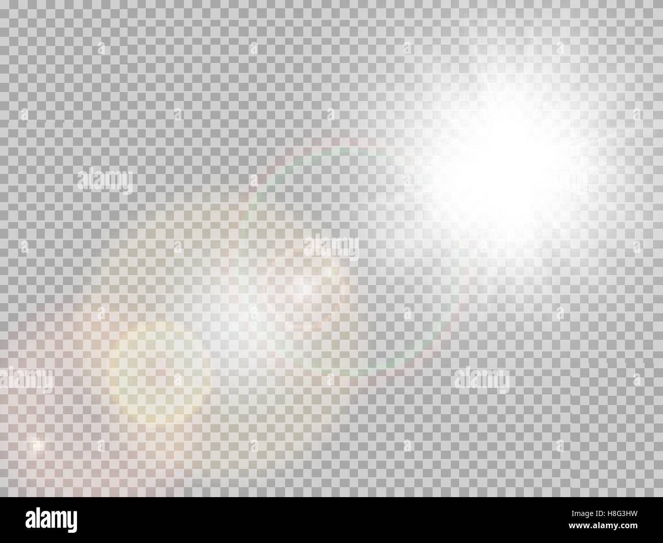 Spécial soleil des reflets. EPS 10 Illustration de Vecteur