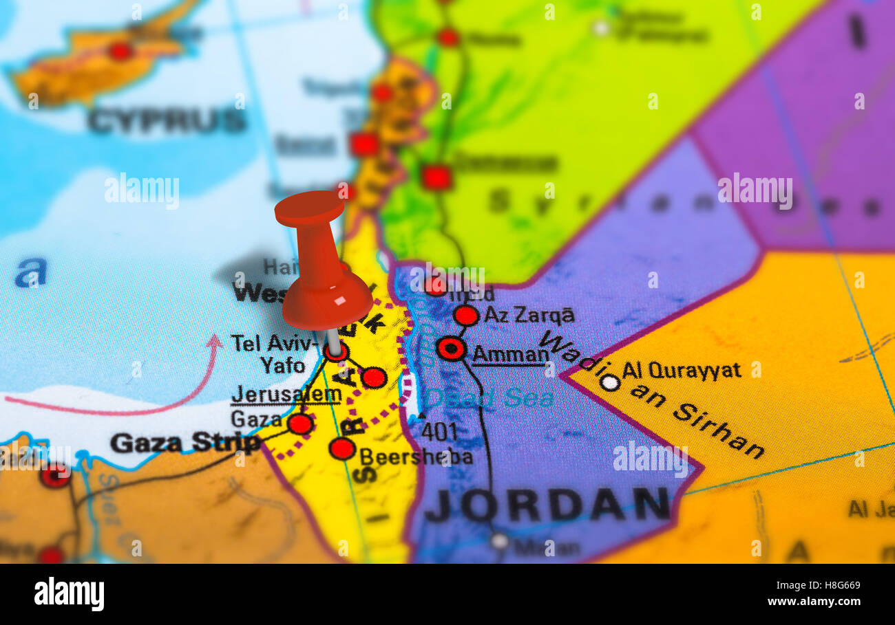 Tel Aviv Israel localisation Banque D'Images