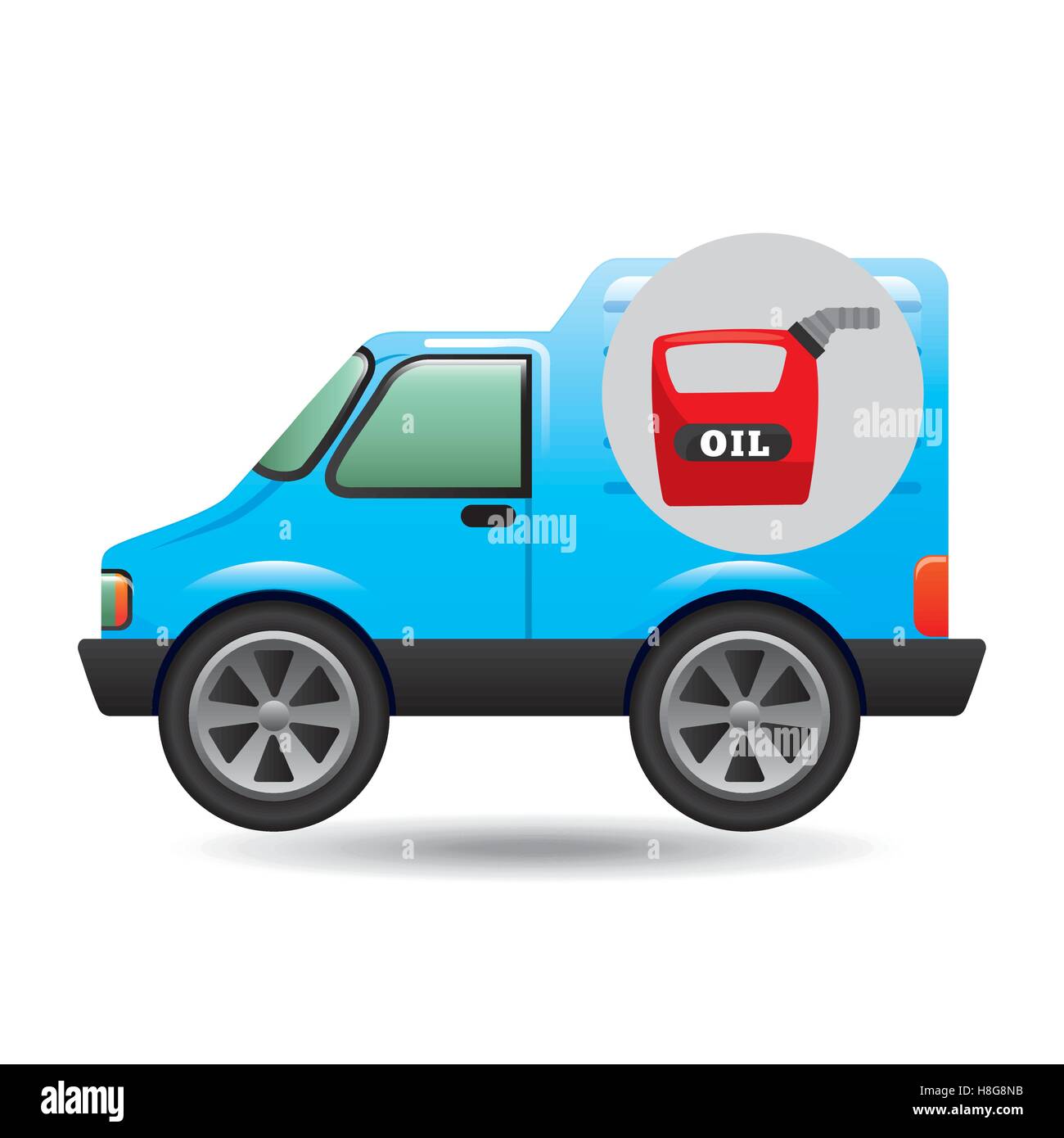 Mini truck déshydratante icône huile vector illustration eps 10 Illustration de Vecteur
