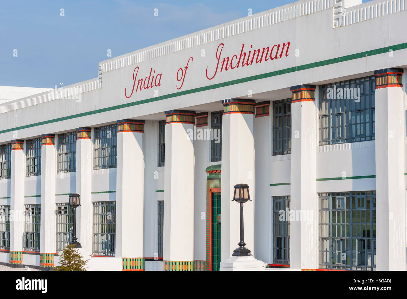 La rénovation bâtiments art déco qui ont été paert de l'India Rubber Company de Inchinnan Banque D'Images