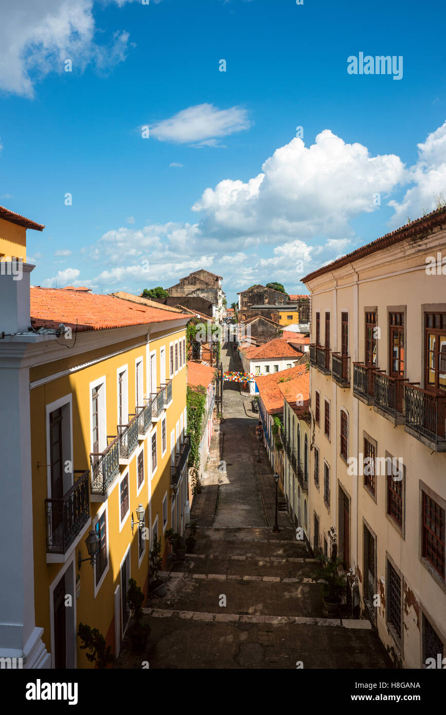 Ville historique de São Luis, Maranhão, Brésil Etat Banque D'Images