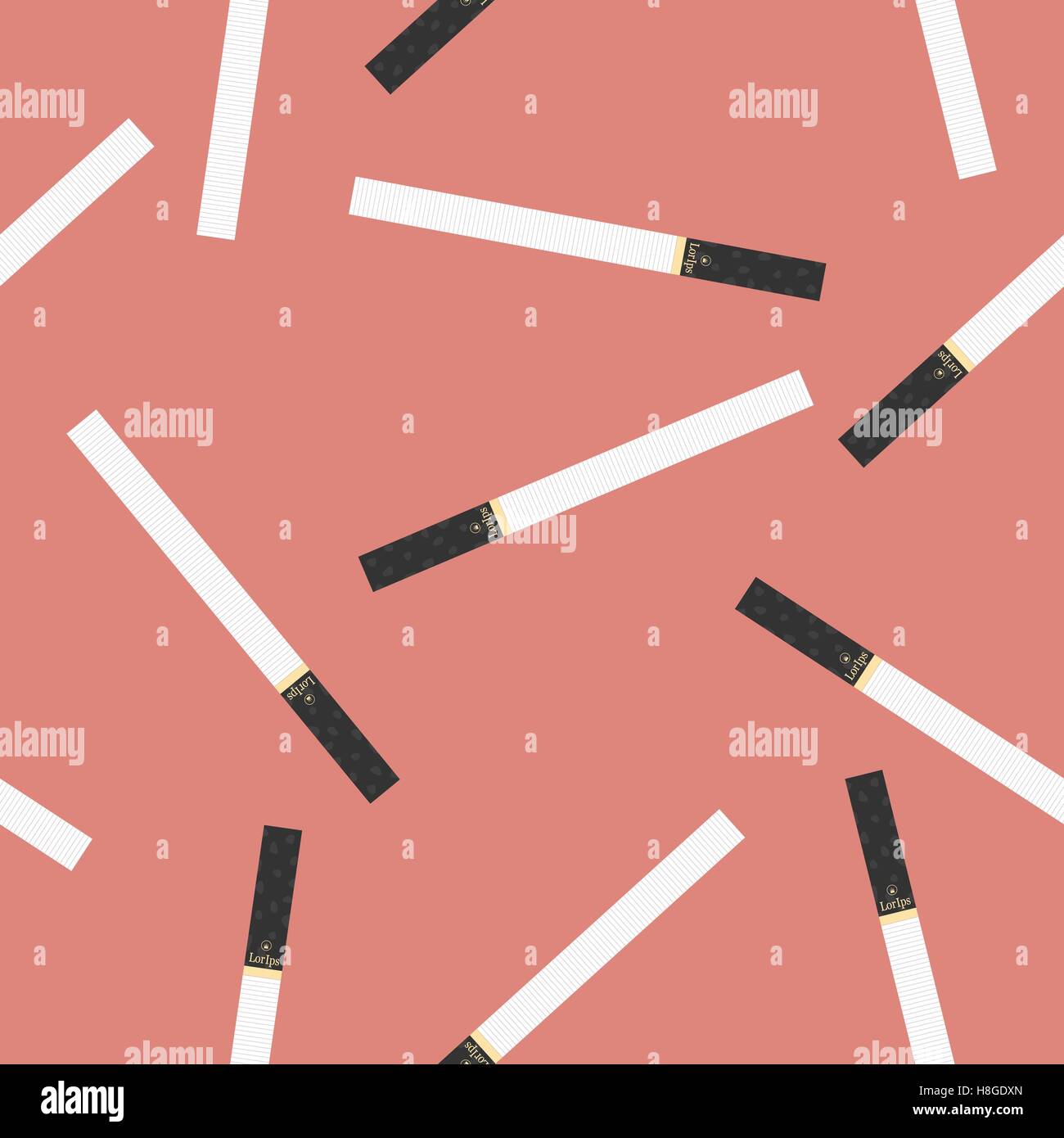 Modèle logique de la cigarette Illustration de Vecteur