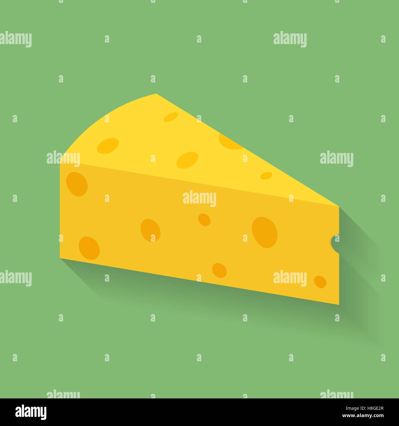 Icône de pièce ou de la bande de fromage. Illustration de Vecteur