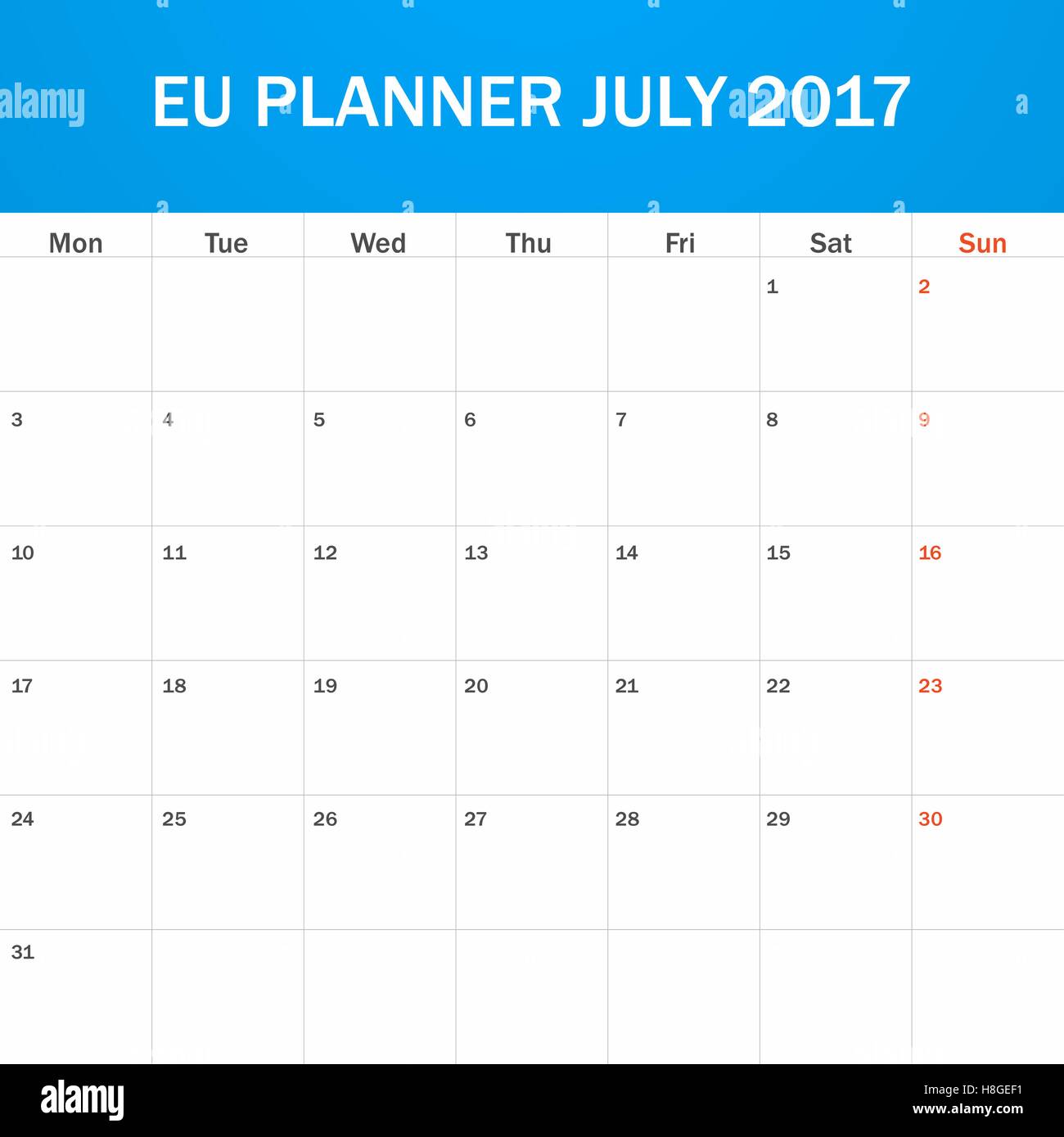 Week schedule blank Banque d'images vectorielles - Page 3 - Alamy