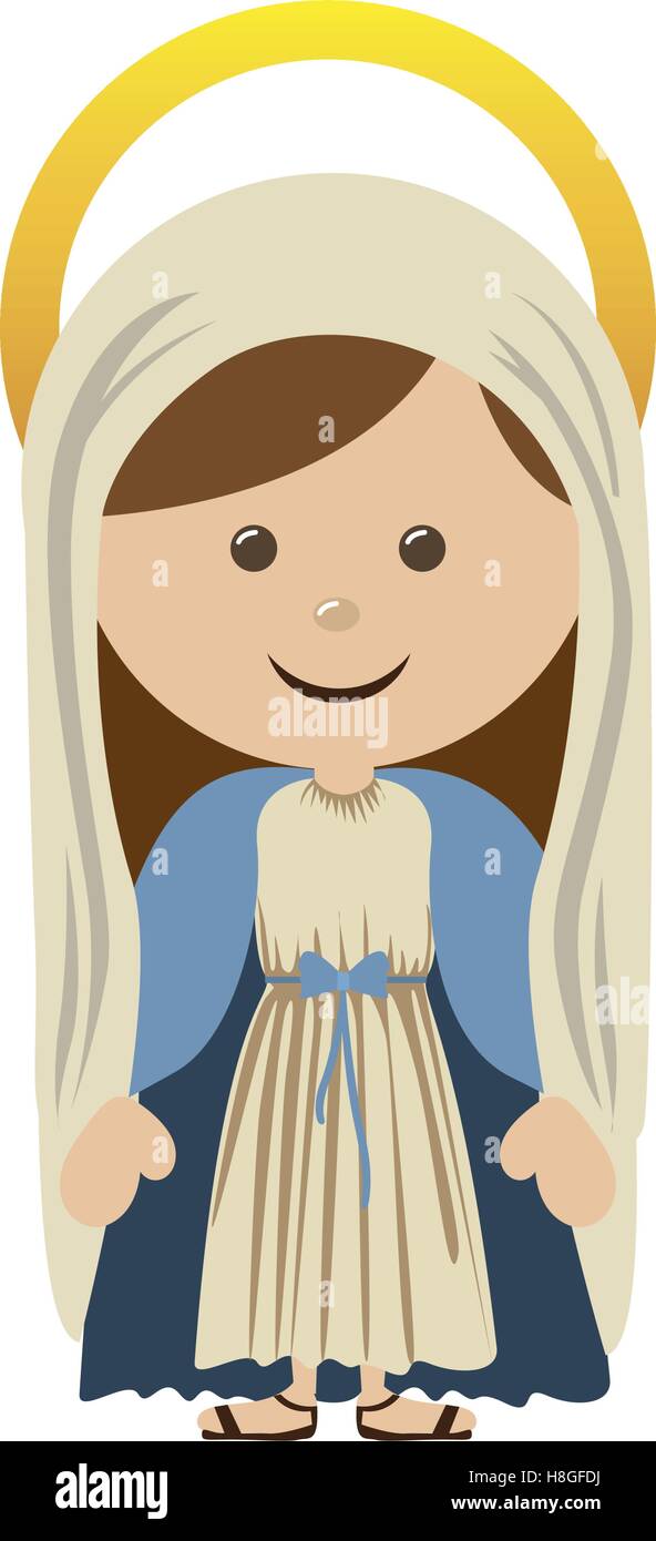 Vierge sainte famille icon image vector illustration design Illustration de Vecteur