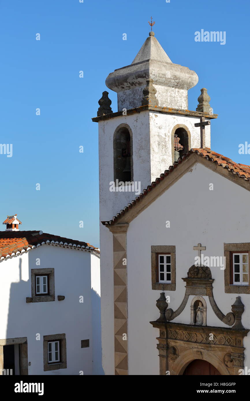 MARVAO, PORTUGAL : église Santo Spirito Banque D'Images