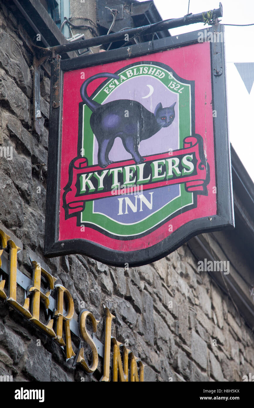 Kytelers enseigne de pub, Kilkenny, Irlande Banque D'Images