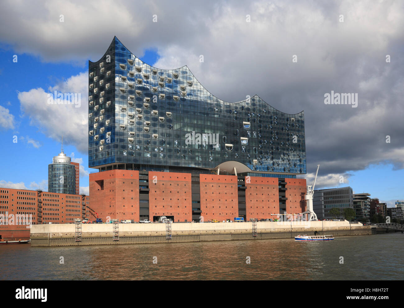 Salle de Concert Elbphilharmonie , Elbe, le port de Hambourg, Allemagne, Europe Banque D'Images