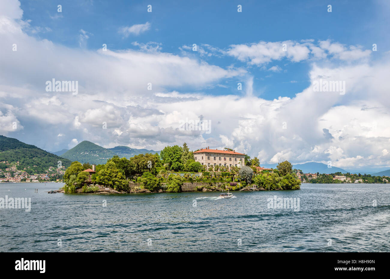 Palazzo Madre à Isola Madre, Lago Maggiore, vu du lac, Piémont, Italie Banque D'Images