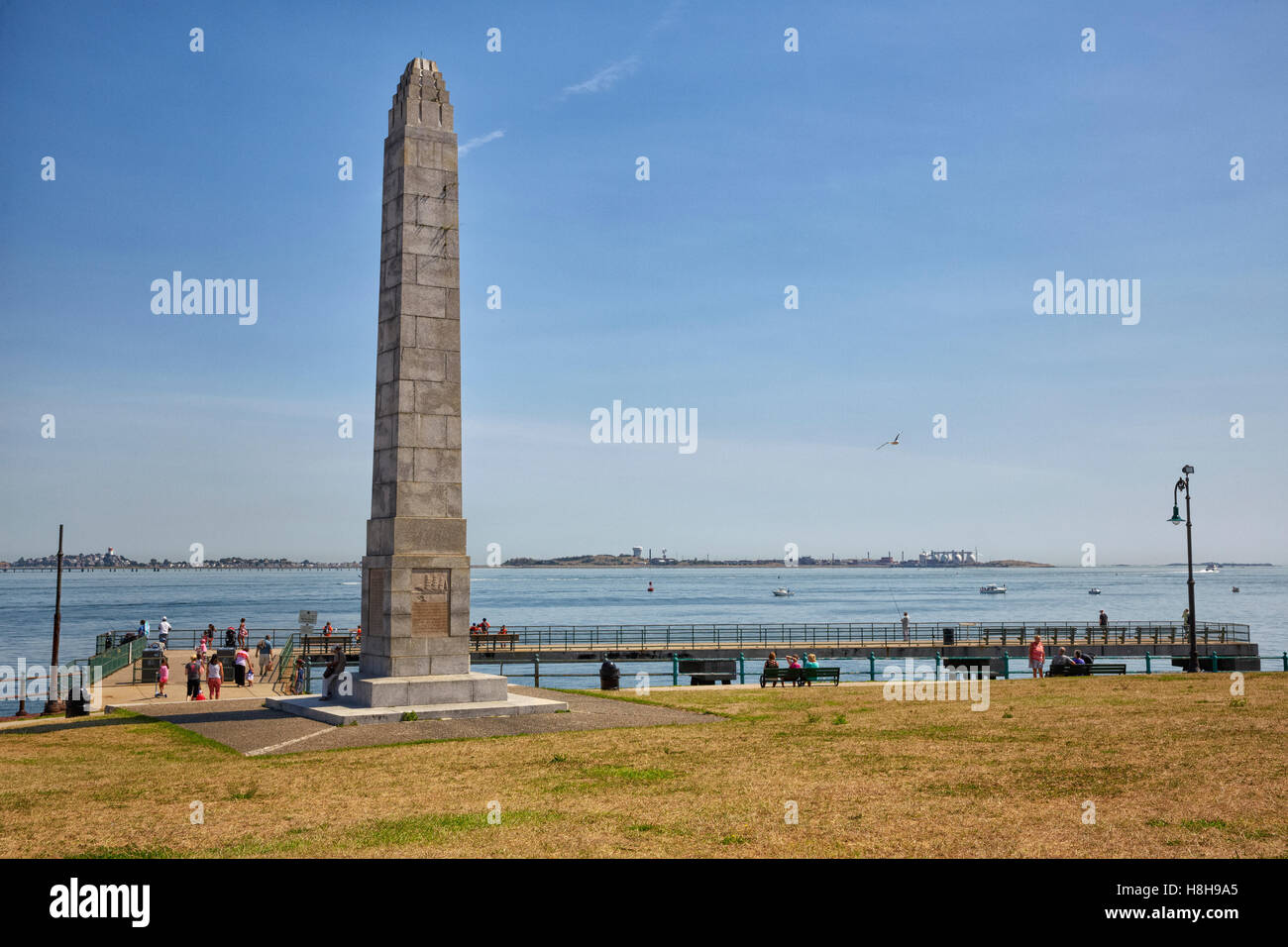 Monument à clipper Donald McKey, South Boston, Castle Island, Boston, Massachusetts, USA Banque D'Images