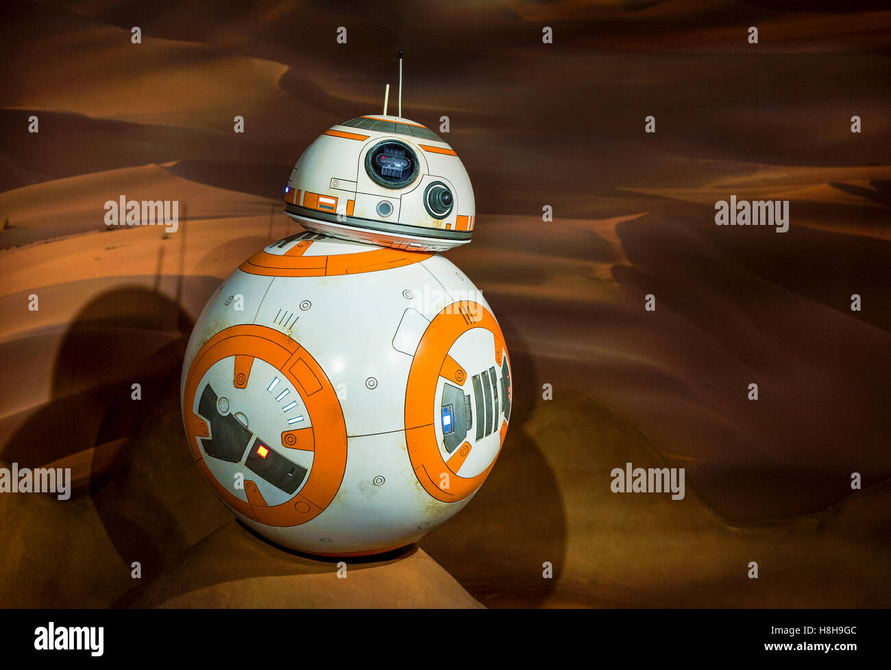 Londres, Royaume-Uni - Mai 2016 : BB-8 dans la guerre des étoiles située sur Madame Tussaud's museum Banque D'Images