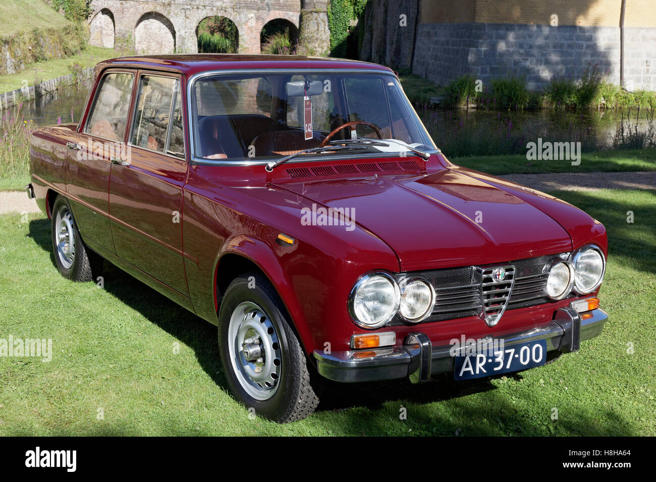 Alfa Romeo Giulia Super, construit en 1972, l'Italien vintage car, Schloss Dyck Classic Days 2016, Jüchen, Niederrhein Banque D'Images