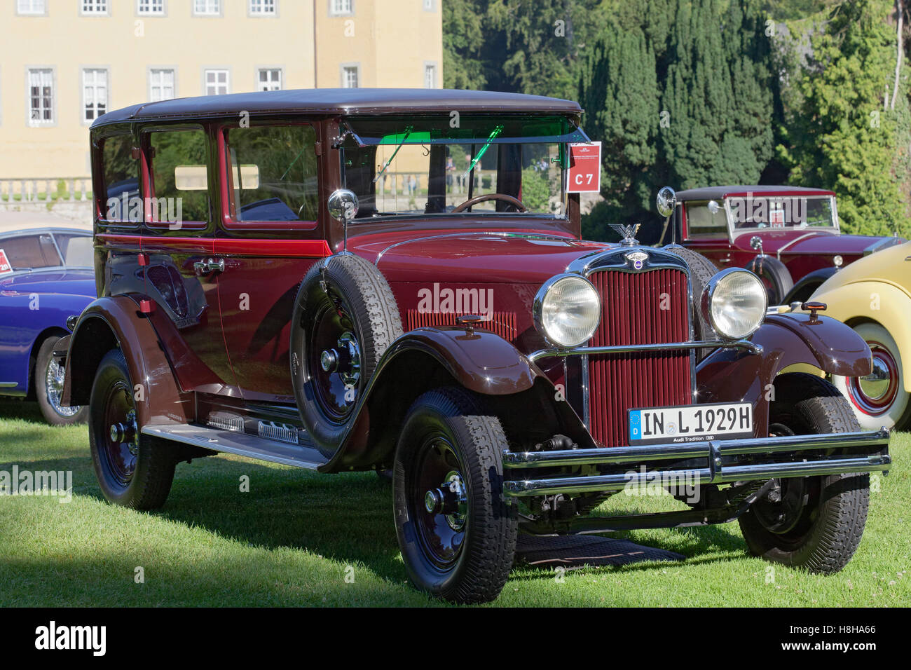 Wanderer W 11 Pullman Landaulet 1929 modèle, voiture classique, Jüchen, Niederrhein, Rhénanie du Nord-Westphalie, Allemagne Banque D'Images