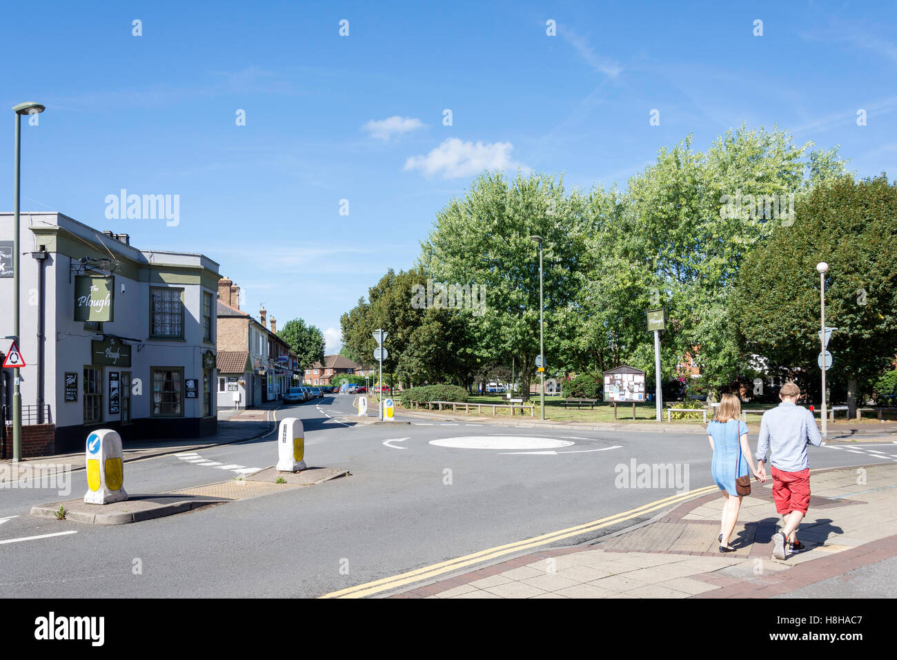 High Road, Byfleet, Surrey, Angleterre, Royaume-Uni Banque D'Images