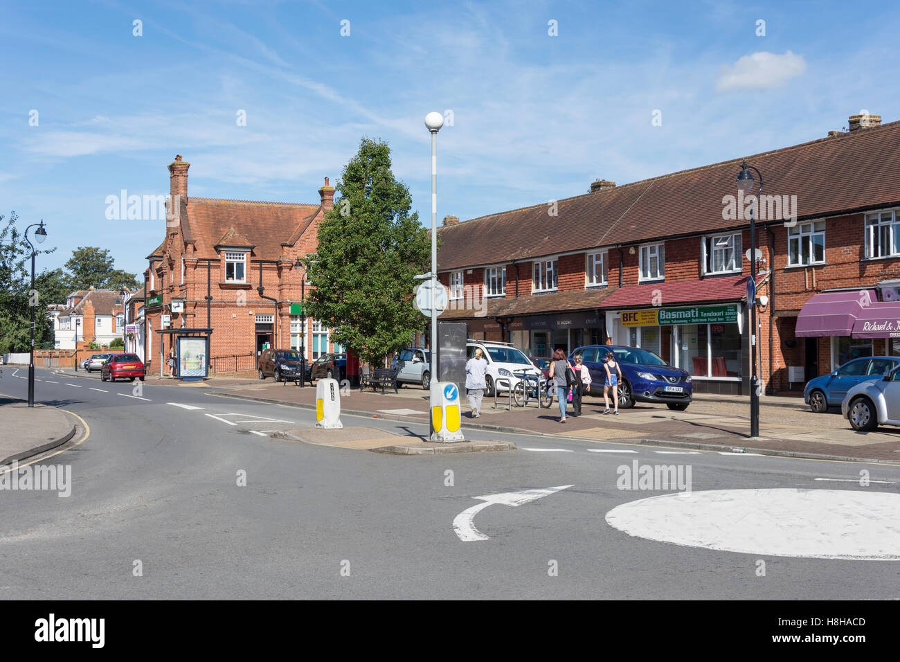 High Road, Byfleet, Surrey, Angleterre, Royaume-Uni Banque D'Images