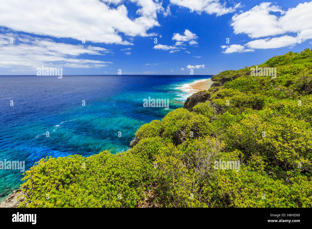 L'île de Niue. Hikutavake reef à Alofi, Banque D'Images