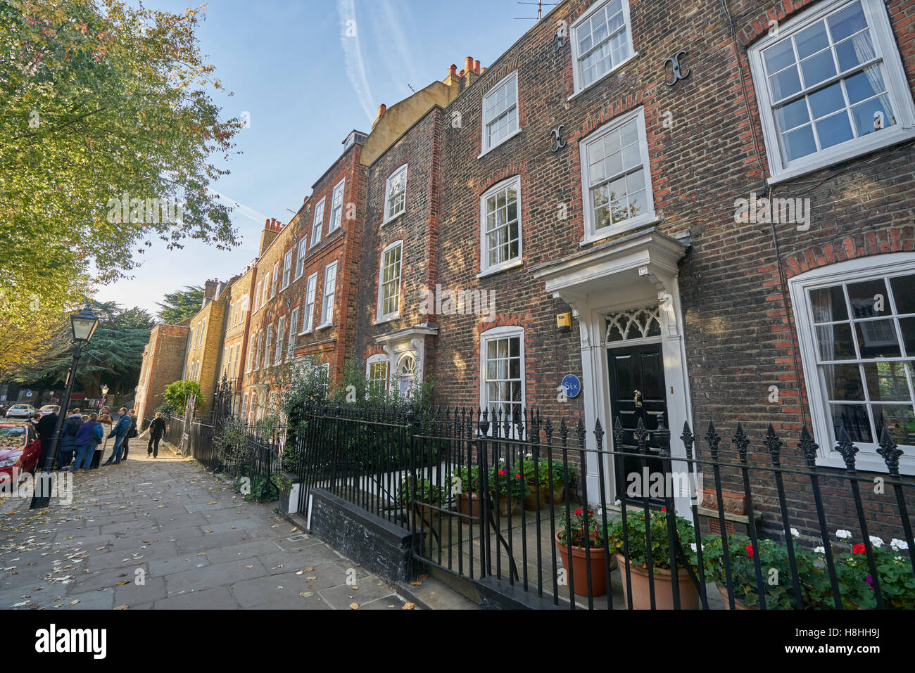 Hampstead, maisons géorgiennes Banque D'Images