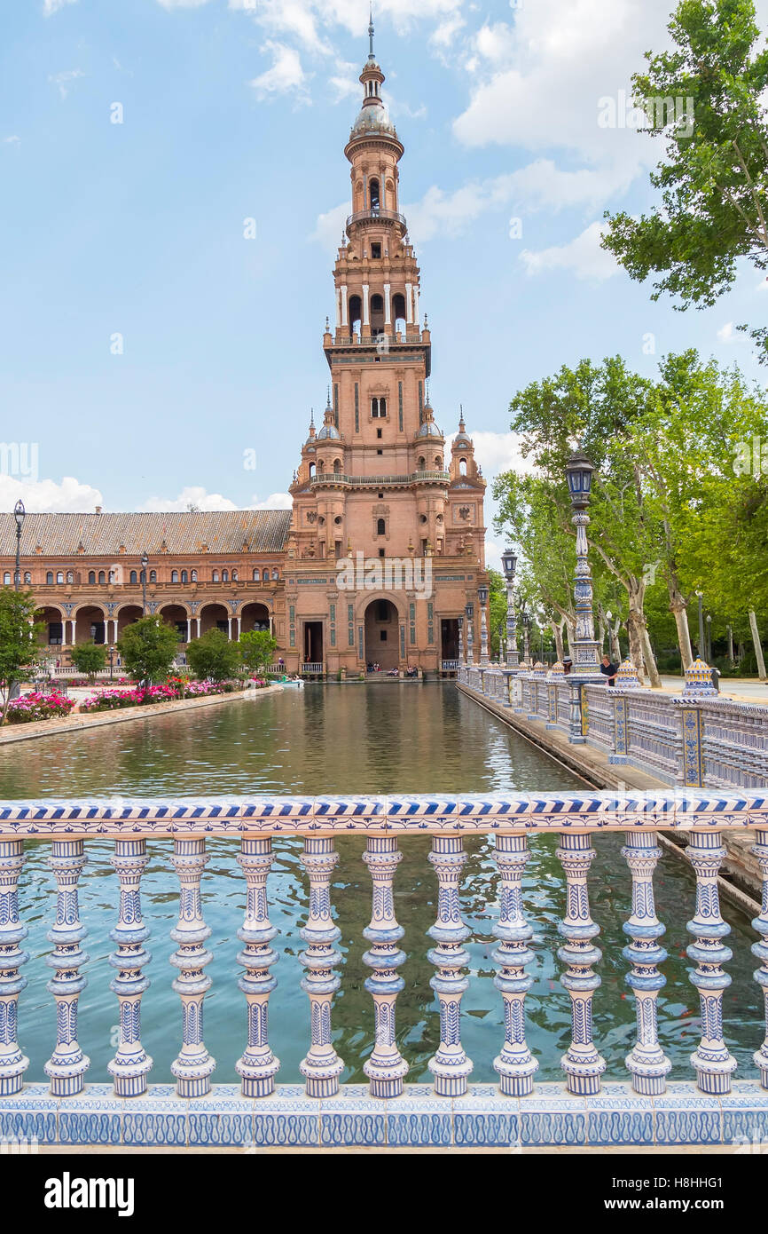 Place d'Espagne, Séville, Espagne (Plaza de España, Séville) Banque D'Images