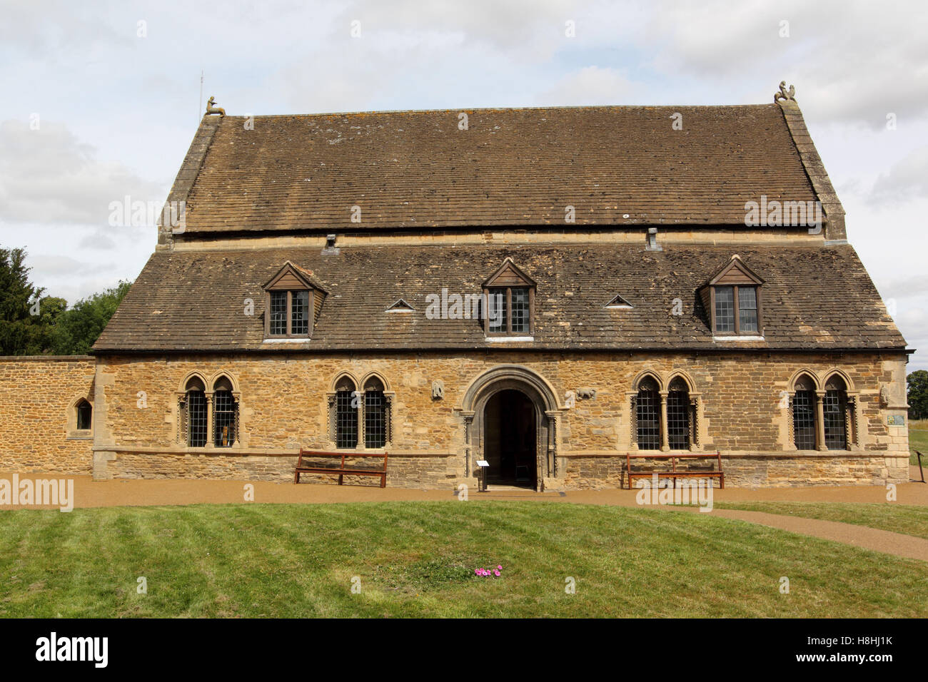 Château d'Oakham, Rutland Grand Hall a été construit par Walkelin de Ferrers autour de 1180-90 Banque D'Images