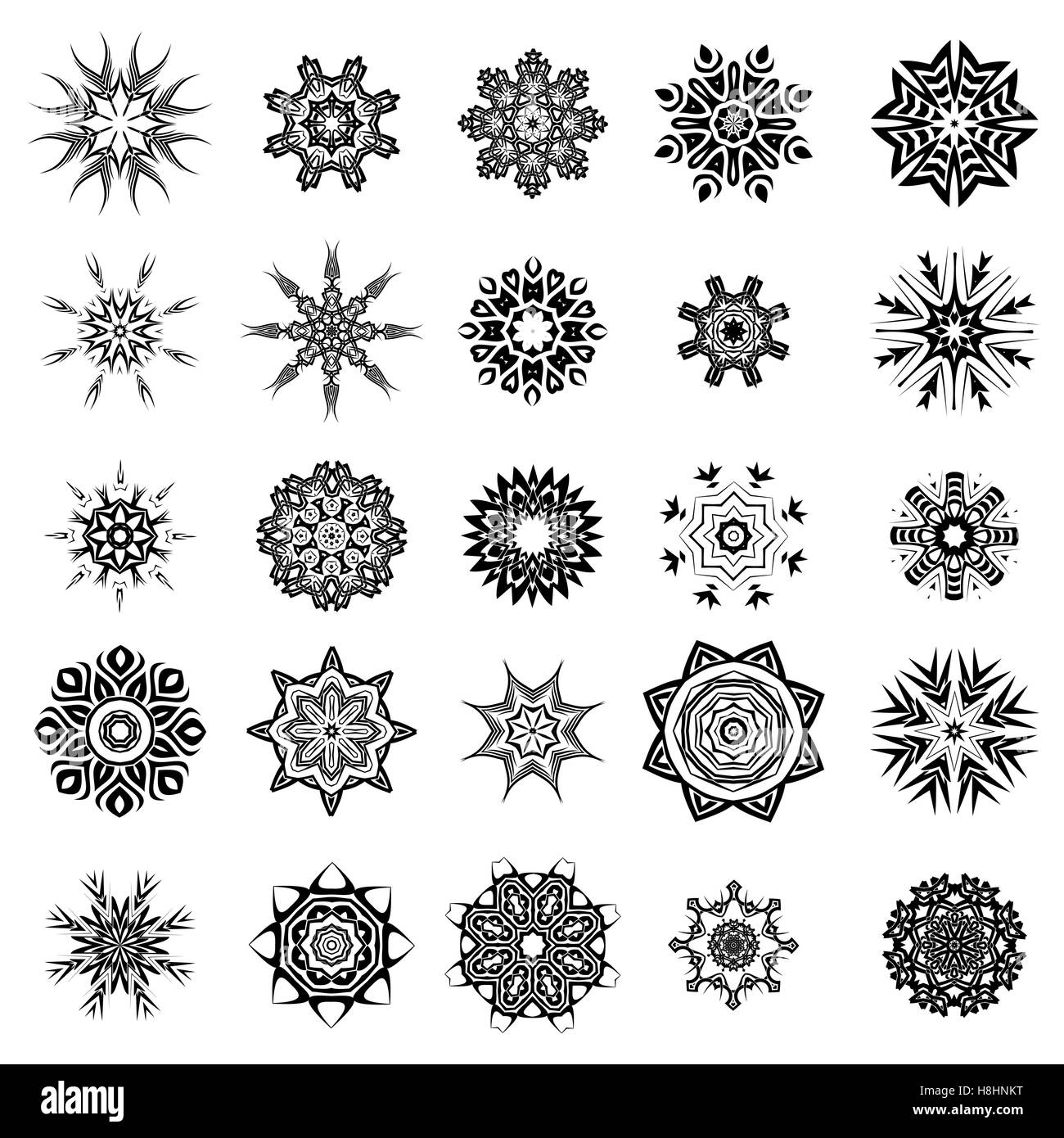 Conception de tatouage rosettes Illustration de Vecteur