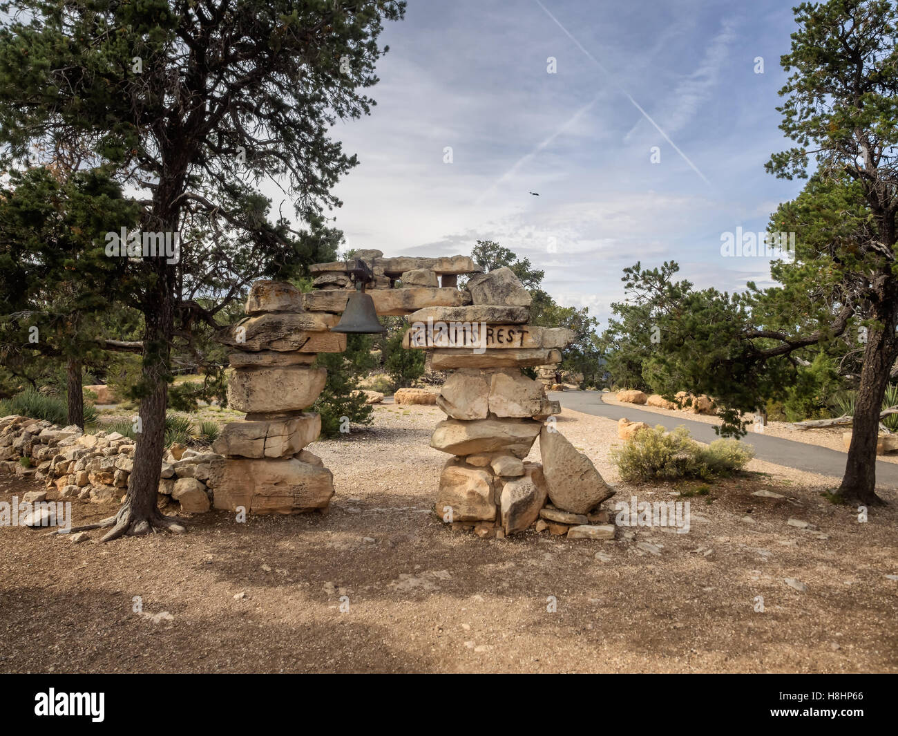 Grand Canyon ermites reste, Arizona USA Banque D'Images