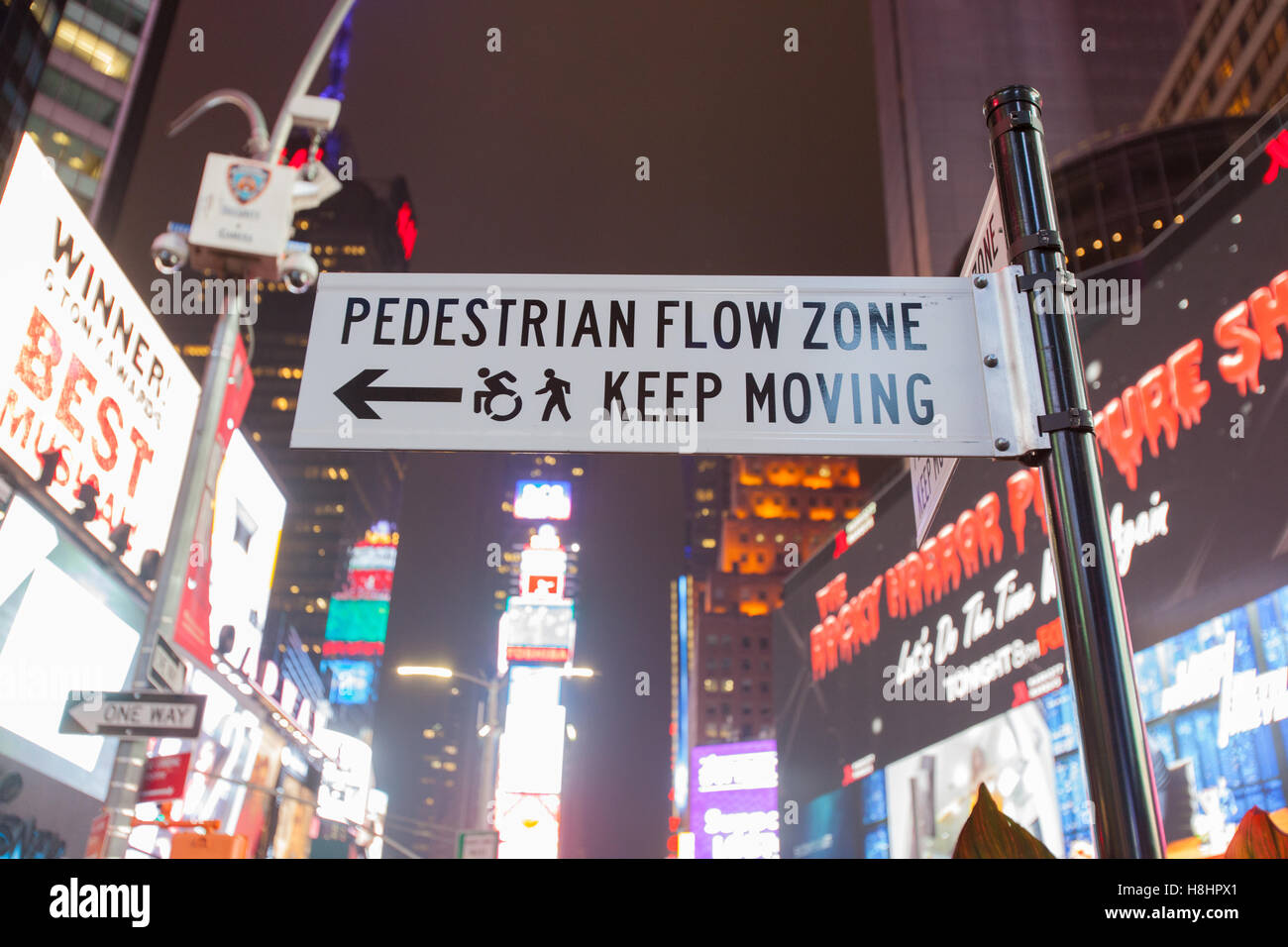 Nuit à Times Square, New York City, États-Unis d'Amérique. Banque D'Images