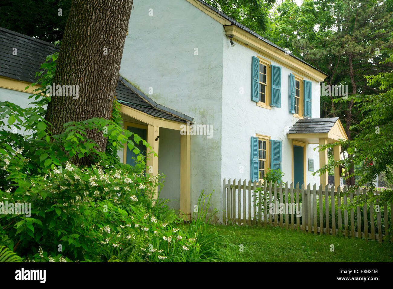 Nelson House, Washington Crossing Historic Park, New Jersey Banque D'Images