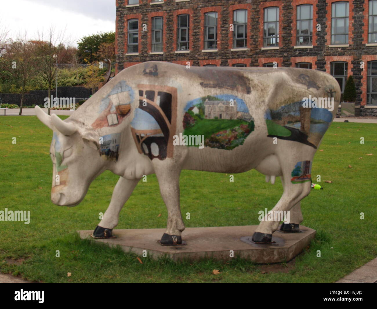Statue de vache Banque D'Images