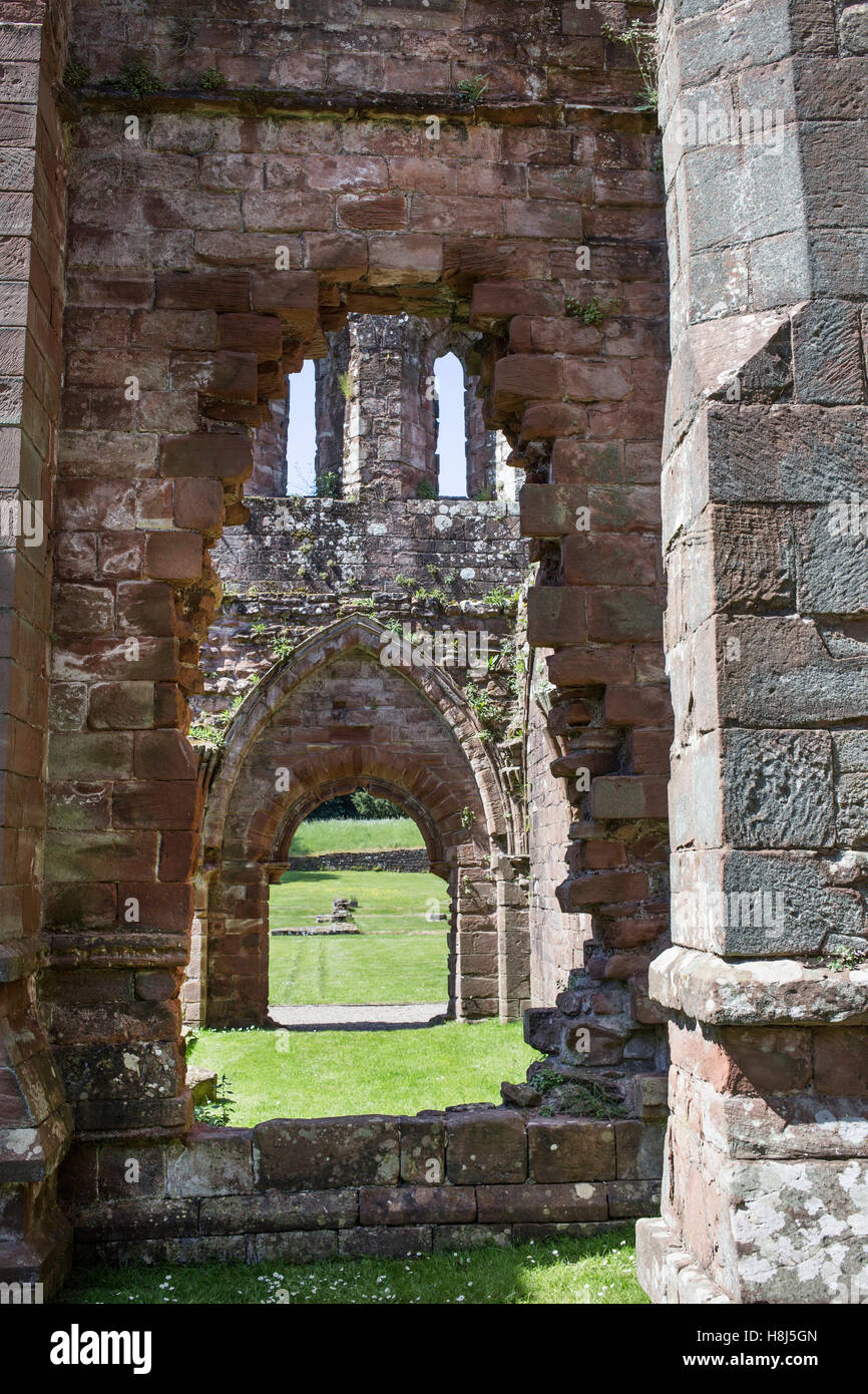 Dans l'abbaye de Furness Cumbria, UK Banque D'Images