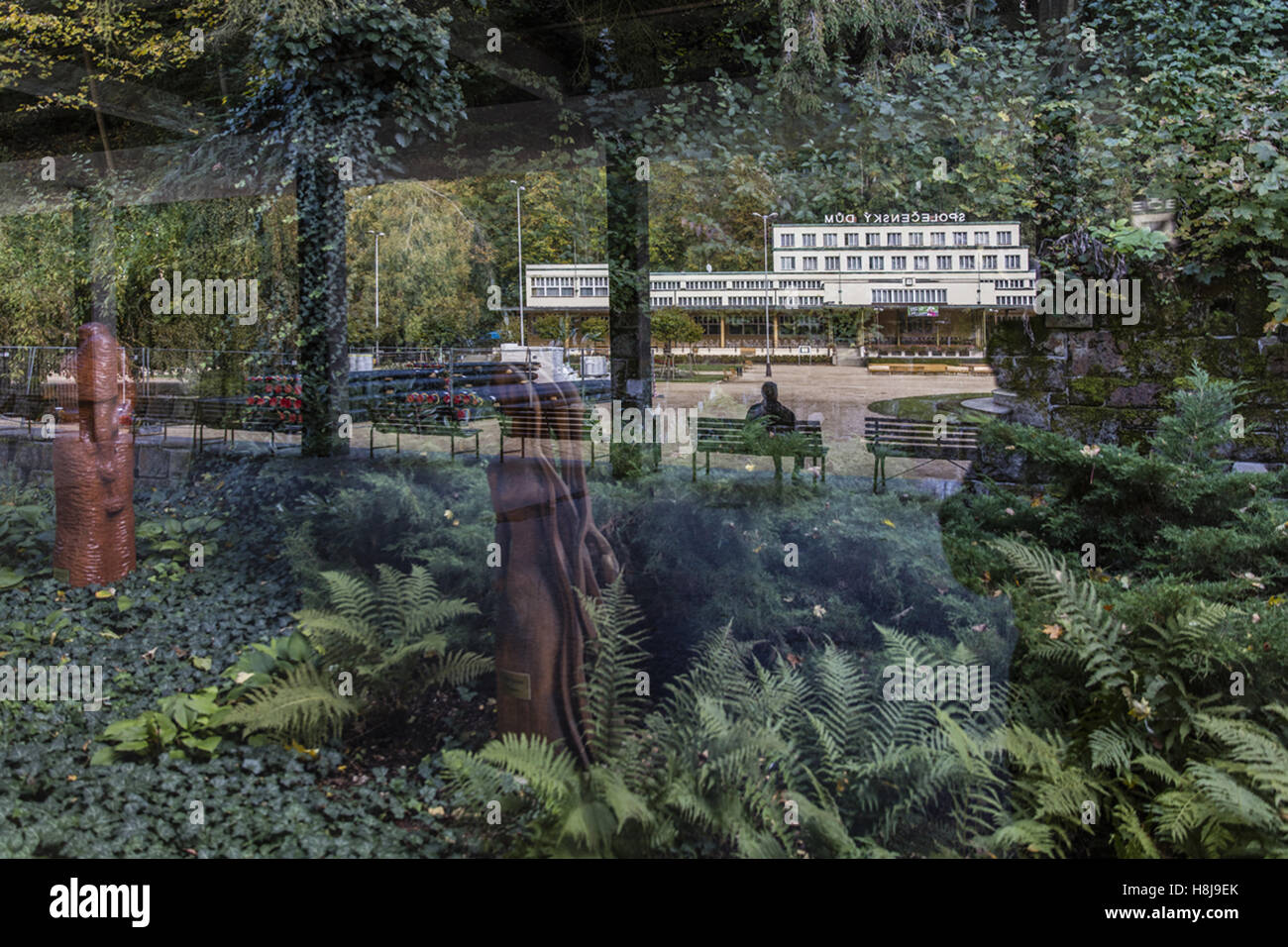 Luhacovice spa Banque D'Images