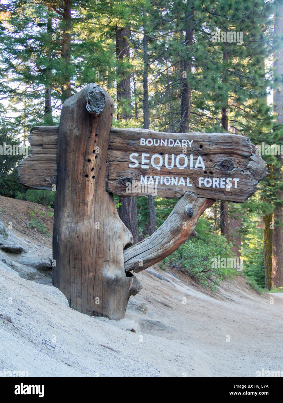 Sequoia & Kings Canyon National Park sign Banque D'Images