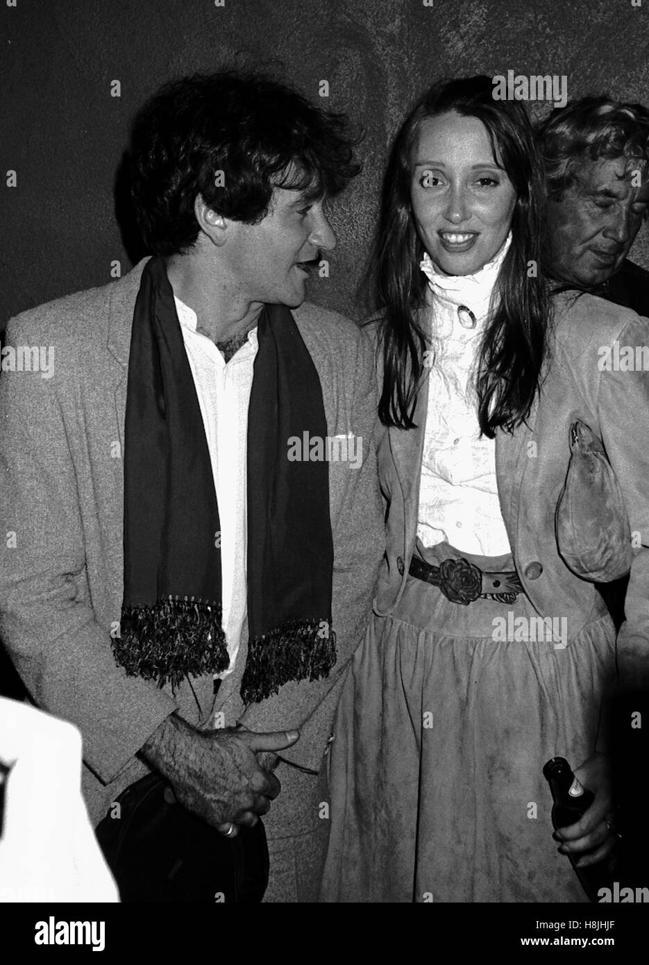 Shelley Duvall & Robin Williams assister à une fête célébrant la libération de Time Bandits à la discothèque souterraine dans la ville de New York. 4 janvier 1981 © RTMcbride MediaPunch / Banque D'Images