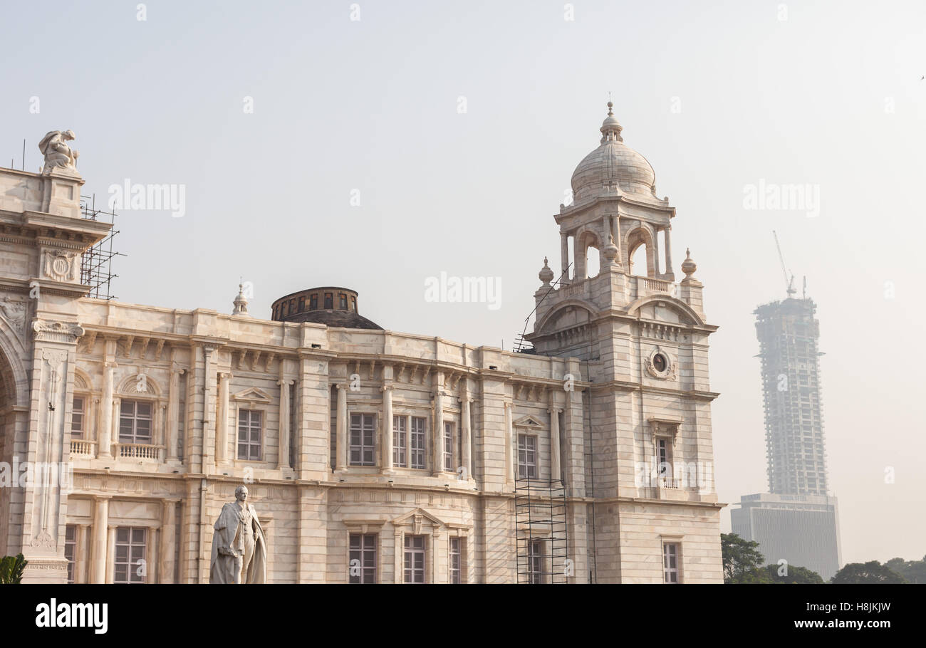 L'Édifice commémoratif Victoria à Kolkata, Inde Banque D'Images