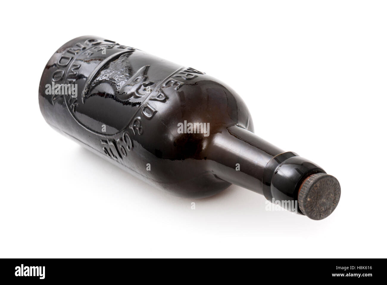 Bouteille de bière ancienne par Whitbread & Co Ltd, la plus grande brasserie au monde dans les années 1780. Banque D'Images