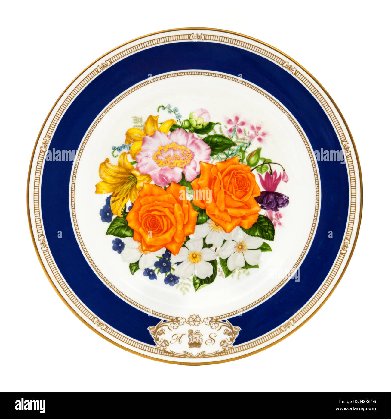 Royal Worcester 'Royal Wedding Celebration' émis plaque pour célébrer le mariage de Son Altesse le prince Andrew (Duc de York) Banque D'Images