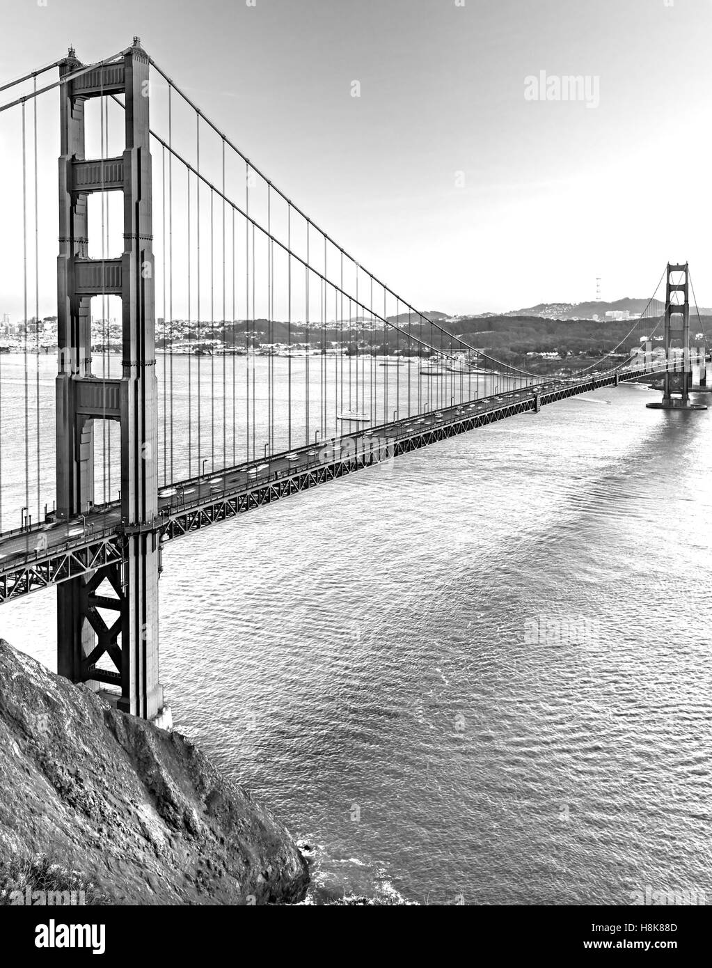 Golden Gate Bridge à San Francisco, Californie, USA. Banque D'Images