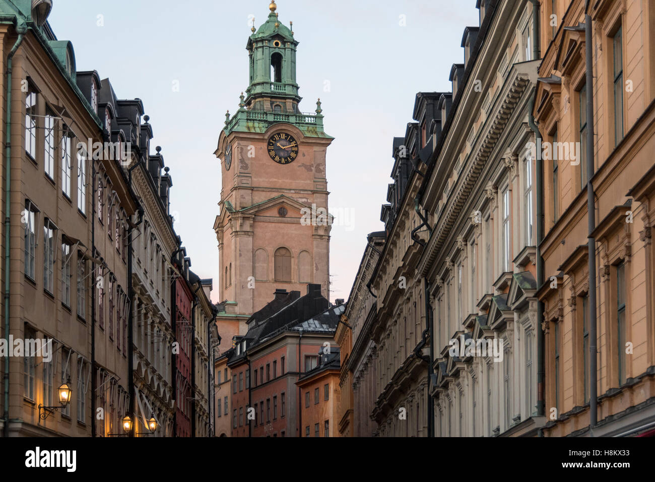 Stockholm, Suède - Storkyrkan, la plus ancienne église de Gamla Stan. Autrement appelée la vieille ville, il est l'un des plus grands et bes Banque D'Images